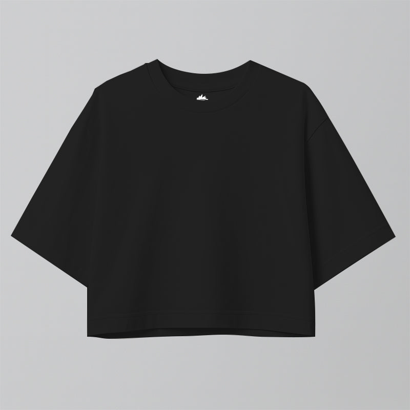 BLANK CROP-TOP OVERSIZE - PREMIUM
