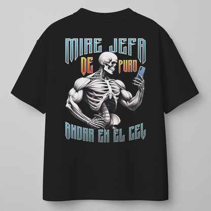 WACHE JEFA, DE PURO ANDAR EN EL CEL