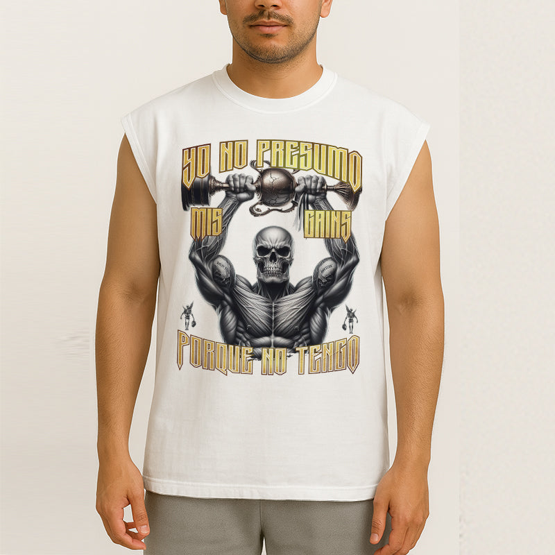 YO NO PRESUMO MIS GAINS, PORQUE NO TENGO - TANK OVERSIZE