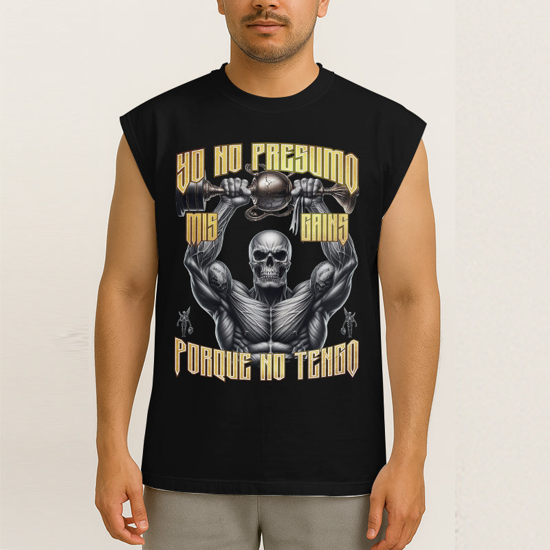 YO NO PRESUMO MIS GAINS, PORQUE NO TENGO - TANK OVERSIZE